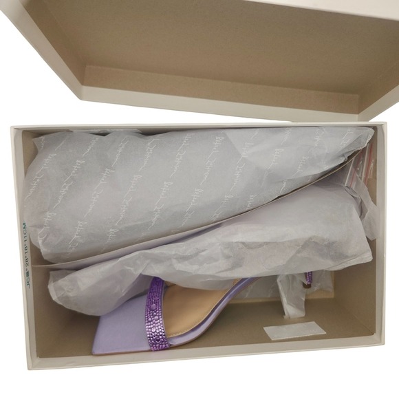 BETSEY JOHNSON Rebel Lavender Rhinestone Slingback Sandals size 8.5 NIB $108 - Picture 10 of 12